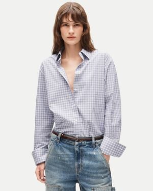 J.Crew Esme Relaxed-Fit Button-Up Shirt - Gray