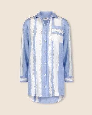 J.Crew Lemlem Mariam Shirt-Dress - Blue