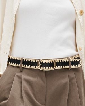 J.Crew Oval Buckle Belt - Brown