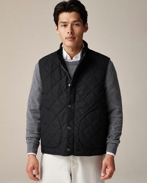 J.Crew Sussex Quilted Vest With Primaloft - Black