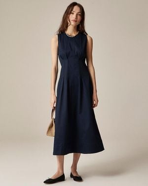 J.Crew Pintuck Midi Dress - Blue