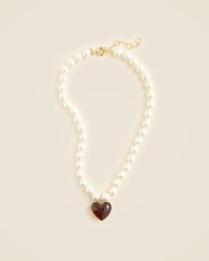 J.Crew Heart Acetate Necklace - Natural