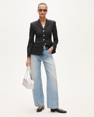 J.Crew Zoe Barrel Jean - White
