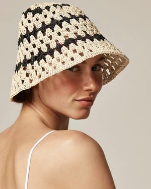 J.Crew Packable Woven Hat - Natural
