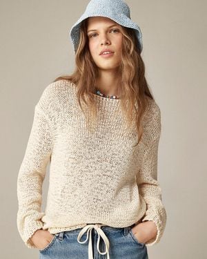 J.Crew Montauk Relaxed Sweater - Natural