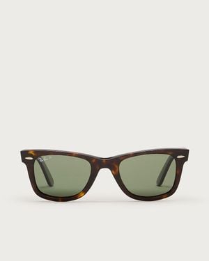 J.Crew Ray-Ban Wayfarer Polarized Sunglasses - Green