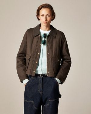 J.Crew Cropped Barn Jacket - Brown