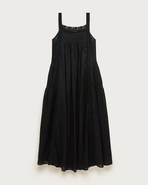 J.Crew Cotton Voile Lace-Trim Sundress - Black