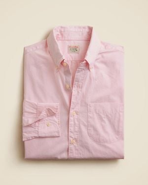 J.Crew Secret Wash Cotton Poplin Shirt - Pink
