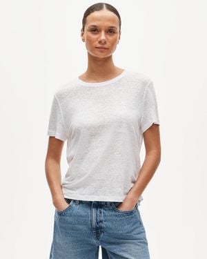 J.Crew New Relaxed Linen T-Shirt - White