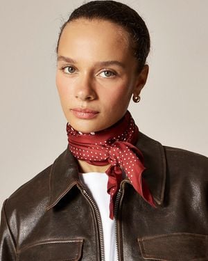 J.Crew Printed Silk Scarf - Multicolor