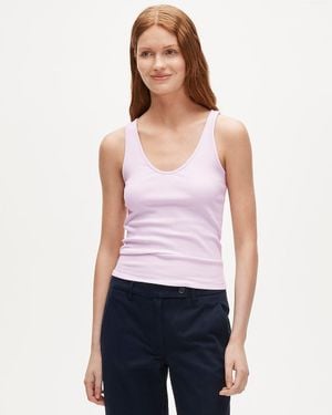 J.Crew Perfect Rib V-Neck Tank Top - White