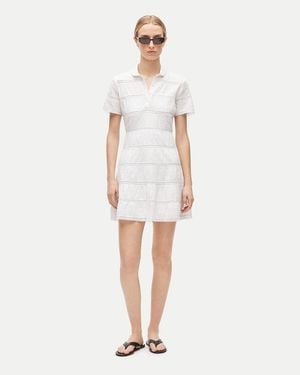 J.Crew Tall Tiered Shirt-Dress - White