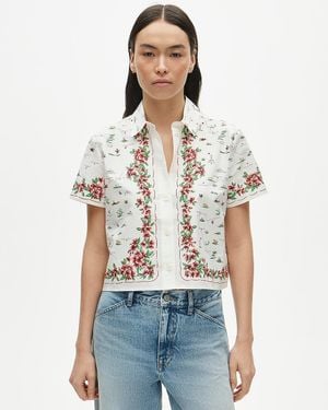 J.Crew Gamine Button-Down Shirt - White