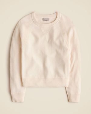 J.Crew Cashmere Crewneck Sweatshirt - Natural