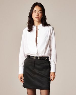 J.Crew Jules Tuxedo Shirt - White