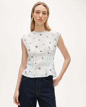 J.Crew Pintuck Shell Top - White