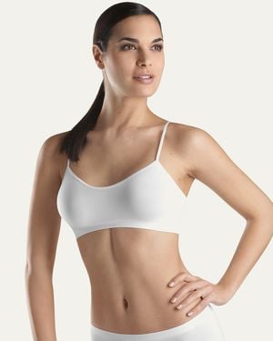 J.Crew Hanro Touch Feeling Spaghetti Crop Top - White
