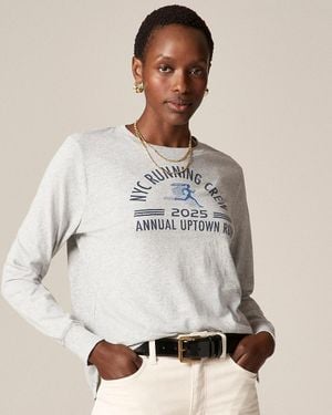 J.Crew "Classic-Fit "Running Club" Graphic T-Shirt - White