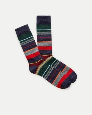 J.Crew Heavyweight Wool-Blend Socks - Blue