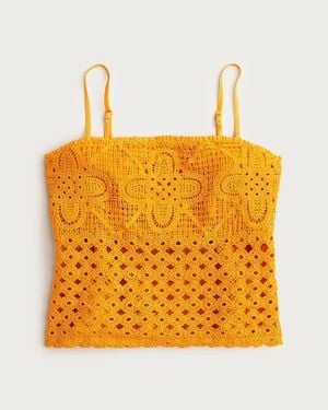 J.Crew Crochet Bandeau Tank Top - Orange