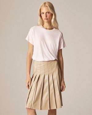 J.Crew Feather Jersey Cropped T-Shirt - Natural
