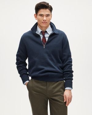 J.Crew Quarter-Zip Sweater - Blue