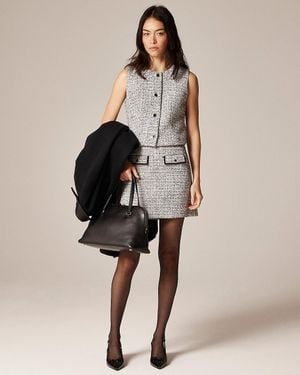 J.Crew Flap-Pocket Mini Skirt - Natural