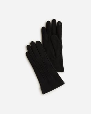 J.Crew Italian Suede Tech-Touch Gloves - Black