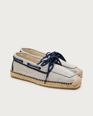 J.Crew Made-In-Spain Boat Shoe Espadrilles - Blue