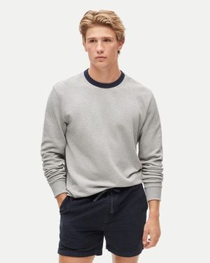 J.Crew Long-Sleeve Macropiqué Ringer T-Shirt - Gray