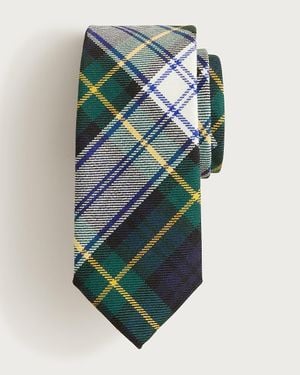 J.Crew Scottish Wool Tartan Tie - Blue