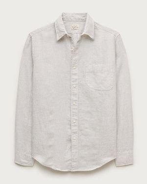 J.Crew Linen Point-Collar Shirt - White