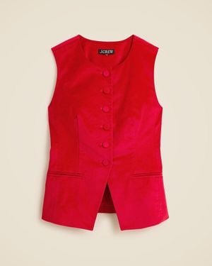 J.Crew Essential Cutaway Vest Top - Red