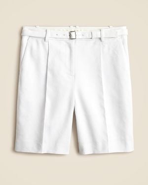 J.Crew "Pleated 9" Trouser Short - White