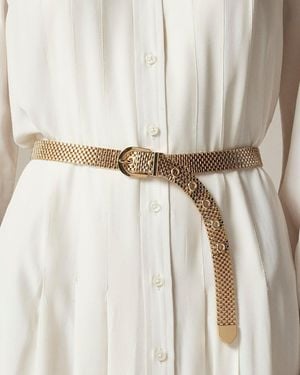 J.Crew Watchband Chain Belt - Natural