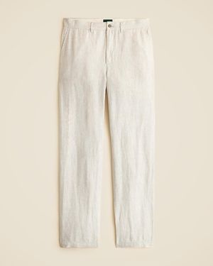 J.Crew Classic-Fit Linen Trouser - Natural
