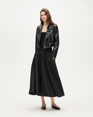 J.Crew Collection Foldover Mixy Dress - Black