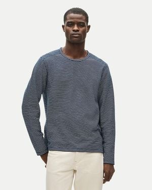 J.Crew Summit Thermal-Knit Crewneck - Blue