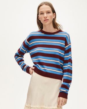 J.Crew Perfect Cashmere Crewneck Sweater - Blue