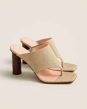 J.Crew Rounded-Heel Thong Sandals - Natural