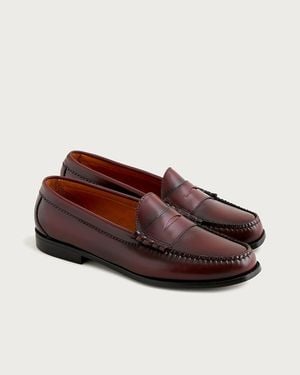 J.Crew Camden Leather Loafers With Rubber Soles - Brown