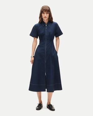 J.Crew Arden Shirt-Dress - Blue