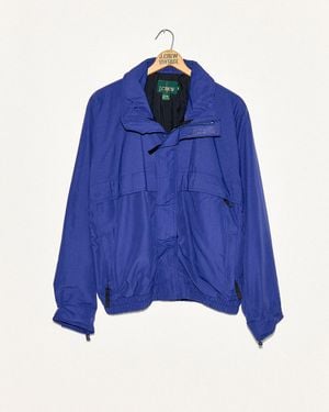 J.Crew '90S Nylon Windbreaker Size Medium - Blue