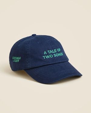J.Crew Alex Eagle X Embroidered Baseball Cap - Blue