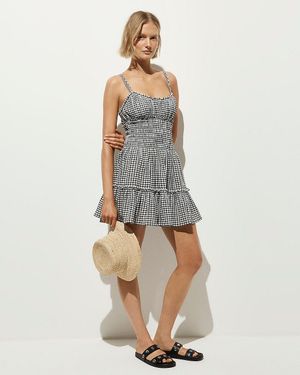 J.Crew Smocked Mini Dress - Blue