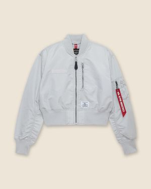 J.Crew Alpha Industries L-2B Gen Ii Cropped Flight Jacket - Gray