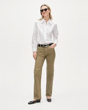 J.Crew Tall Garment-Dyed Western Straight Jean - White