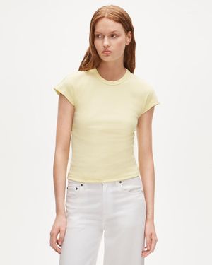 J.Crew Perfect Rib Dolman-Sleeve T-Shirt - Natural