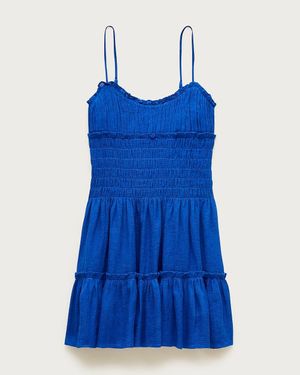 J.Crew Smocked Mini Dress - Blue